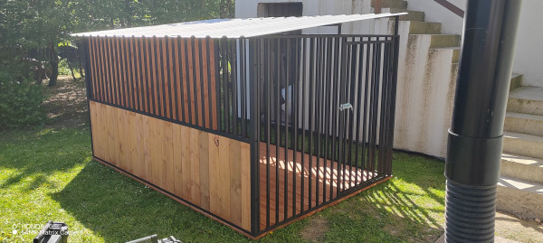 Voliéra pre psa série BLACK-LINE 2x3m
