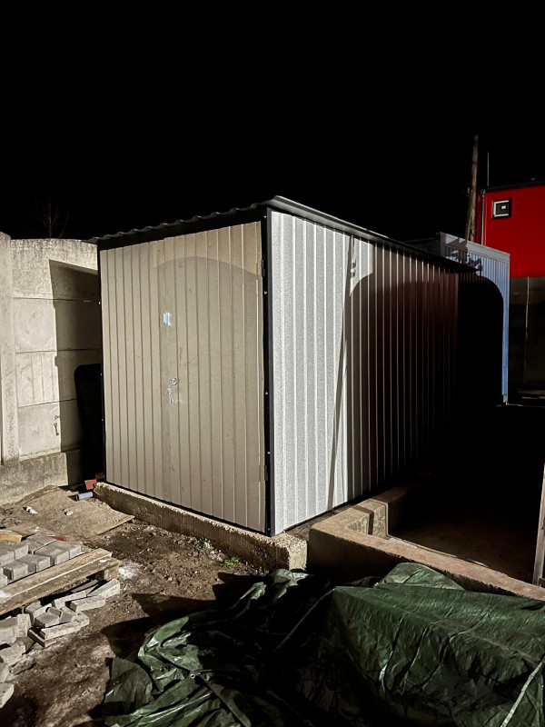 Plechová garáž 2x2m zosilnená konštrukcia 5
