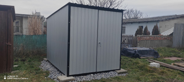 Plechová garáž 2x2m zosilnená konštrukcia