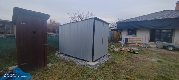 Plechová garáž 2x2m zosilnená konštrukcia 3
