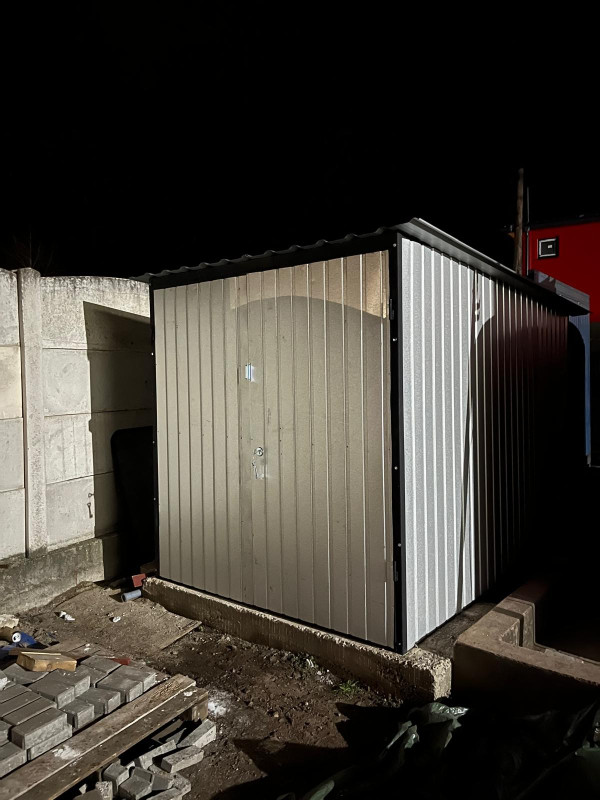 Plechová garáž 2x2m zosilnená konštrukcia 4