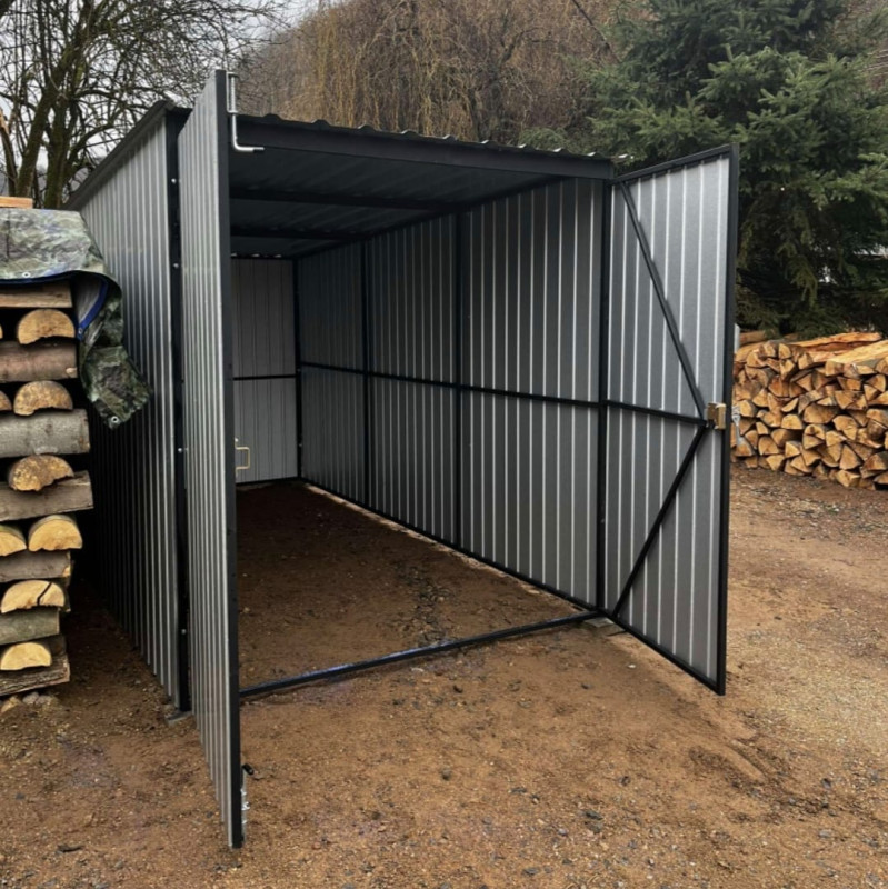 Plechová garáž 2x3m zosilnená konštrukcia 5