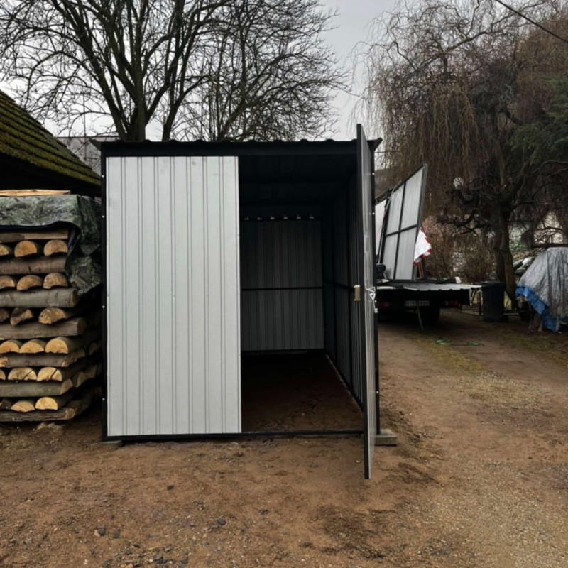 Plechová garáž 2x3m zosilnená konštrukcia 2