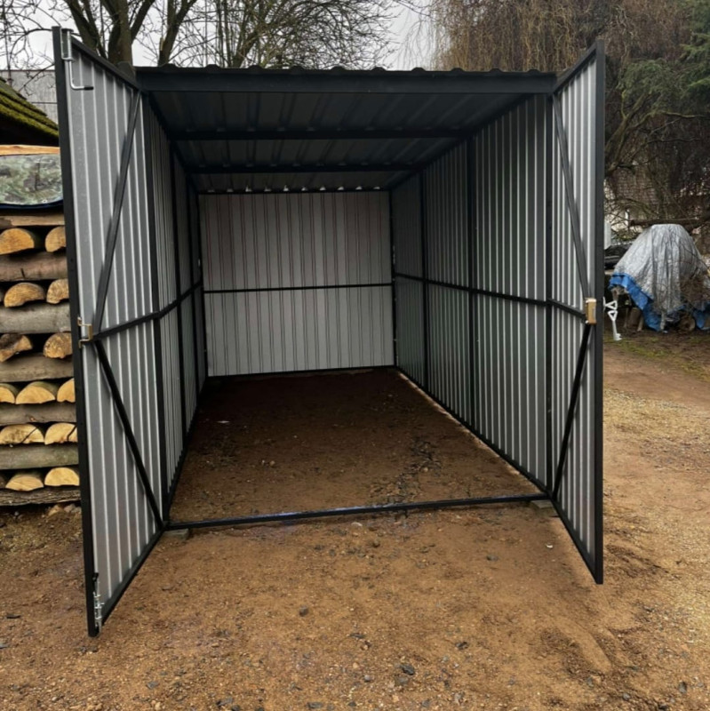 Plechová garáž 2x3m zosilnená konštrukcia 1