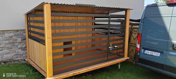 Voliéra pre psa série WOOD-LINE 2x2m 2